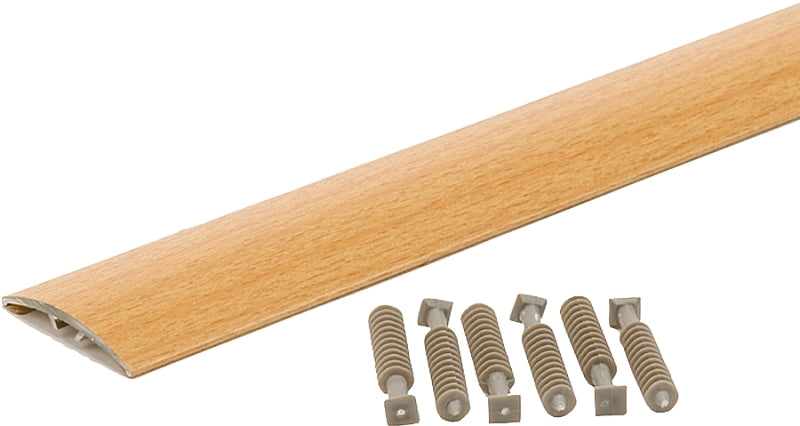 M-D M-D 46141 Multi-Floor Transition, 36 in L, 1-1/2 in W, Aluminum, Oak