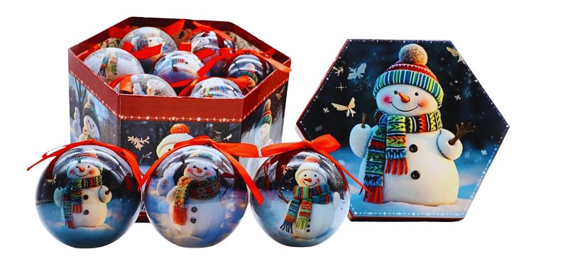 SANTAS FOREST Santas Forest 99105 Matching Ornament, Snowmen