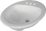 AMERICAN STANDARD American Standard Rondalyn Series 0491019.020 Countertop Sink, Round Basin, 3-Deck Hole, 19-1/8 in OAW, 7.79 in OAH PLUMBING, HEATING & VENTILATION AMERICAN STANDARD