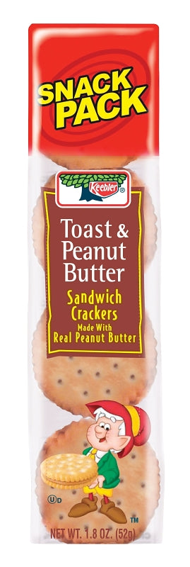 KEEBLER� Keebler KTCPB12N Sandwich Cracker, Toast and Peanut Butter, 1.8 oz HOUSEWARES KEEBLER�