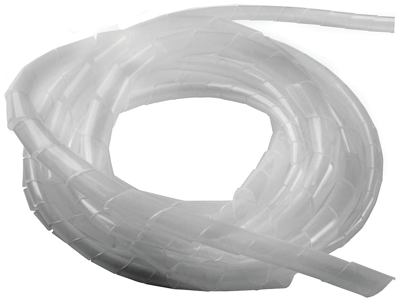 GB Gardner Bender FSP-AST2 Spiral Wrap, 3/8 in Dia, 4 ft L, Polyethylene, Clear