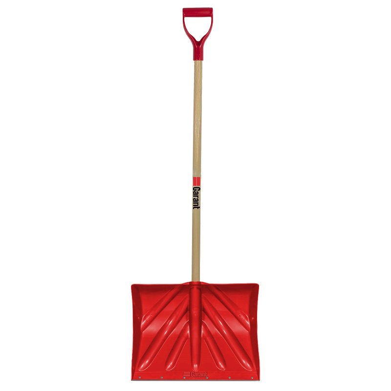 GARANT Garant APM18KDRU Snow Shovel, 51 in OAL, 18 in W Blade, 13-1/2 in L Blade, Polyethylene Blade