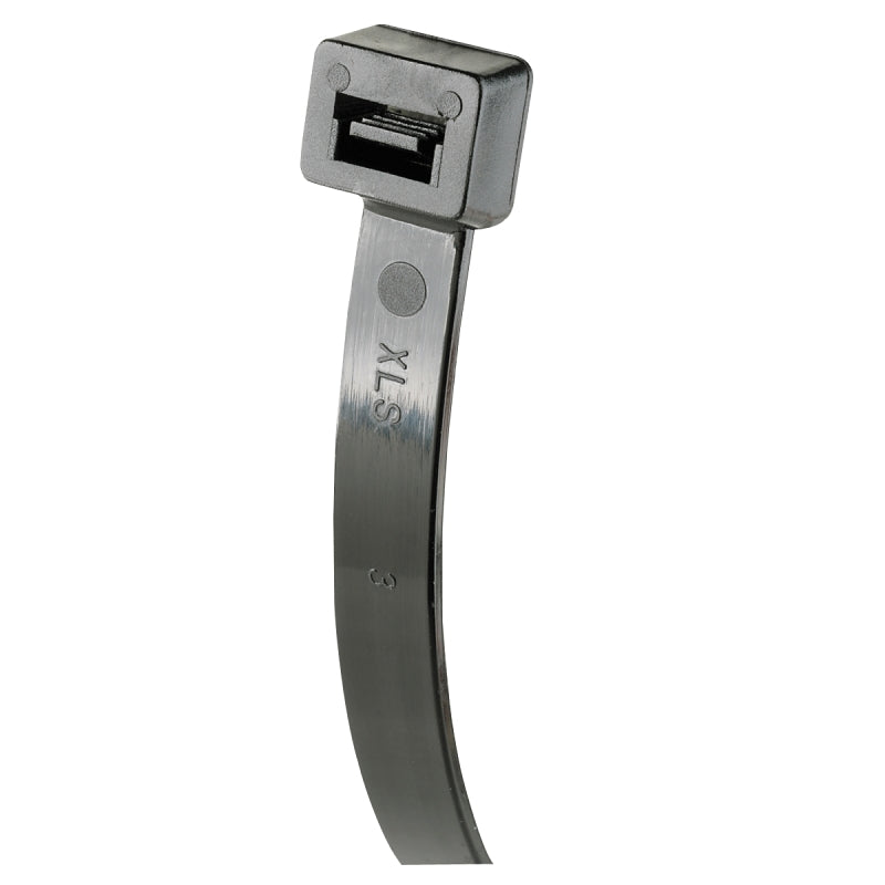 GB Gardner Bender 45-536UVB Cable Tie, 10.3 in Max Bundle Dia, Nylon, Black, 36 in L, 10/PK