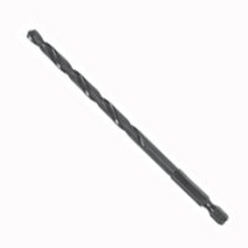 IRWIN Irwin 4935637 Jobber Drill Bit, 9/64 in Dia, 3-3/16 in OAL, Spiral Flute, 1/4 in Dia Shank, Hex Shank