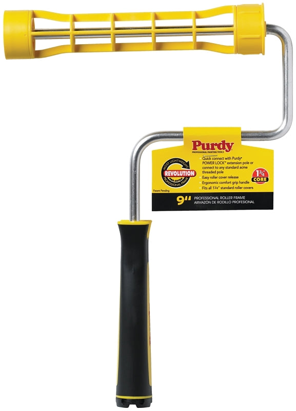 PURDY Purdy Revolution 14A751349 Roller Frame, 9 in L Roller, Ergonomic Handle PAINT PURDY