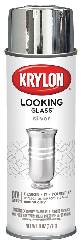 KRYLON Krylon K09033000 Spray Paint, Gloss, Silver, 6 oz, Can