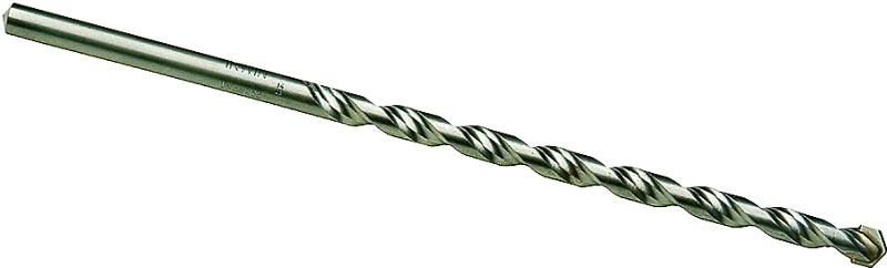 IRWIN Irwin 326005 Rotary Hammer Drill Bit, 1/4 in Dia, 4 in OAL, Percussion, Twist Flute, 2-Flute, 1/4 in Dia Shank