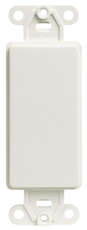 LEVITON BLANK INSERT W/DECO WLPLT WHT