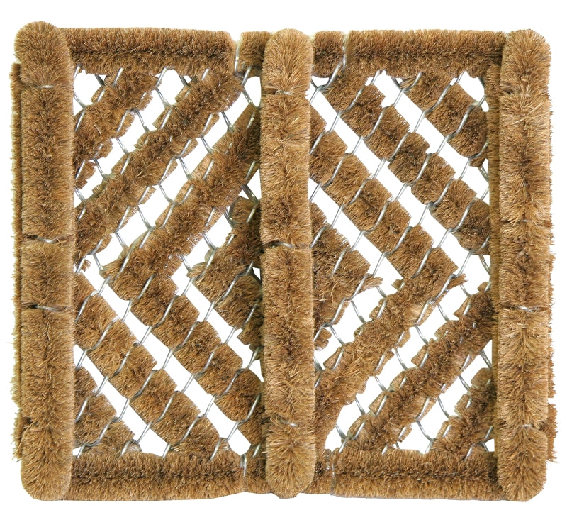 SPORTS LICENSING SOLUTIONS Fanmats 58778 Boot/Shoe Scraper Mat, 14 in L, 12 in W, Adirondack Boot Buck Pattern, Natural Coir Surface, Brown HOUSEWARES SPORTS LICENSING SOLUTIONS