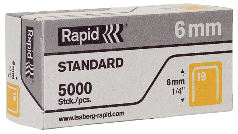 ACCO ACCO 23391100 Staple, For: R19 Hammer Tacker, 1/4 in W Crown