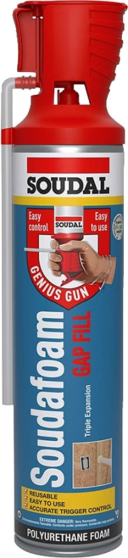 SOUDAL Soudal Soudafoam 124451 Gap Fill, Champagne, 1 hr Functional Cure, 41 to 95 deg F, 20 oz