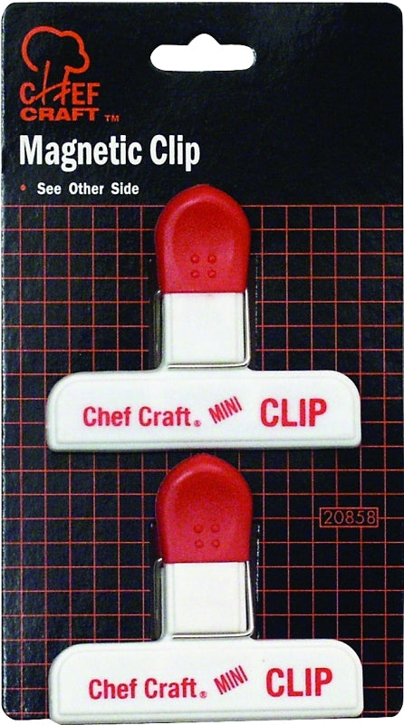 CHEF CRAFT Chef Craft 20858 Magnetic Mini Clip, 3 in W, Red/White APPLIANCES & ELECTRONICS CHEF CRAFT