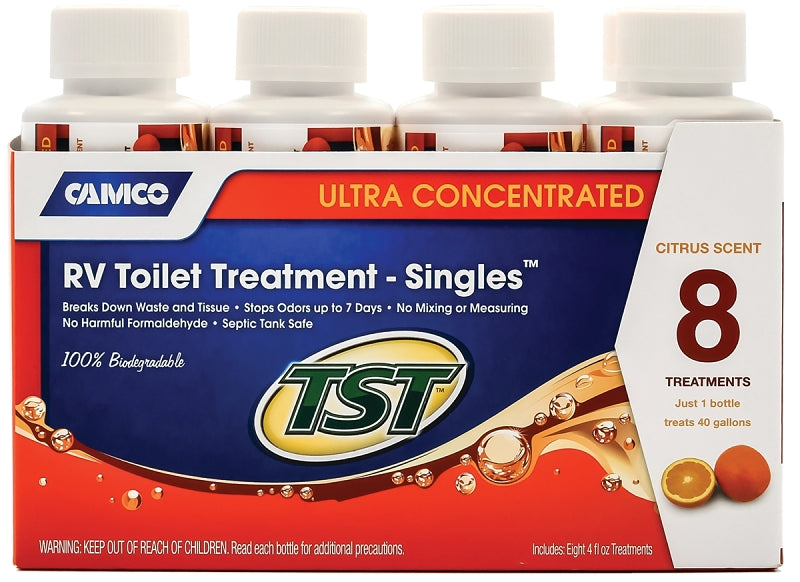 CAMCO Camco USA 41191 RV Toilet Treatment, 4 oz, Bottle, Liquid, Citrus AUTOMOTIVE CAMCO