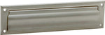 SCHLAGE BUILDERS HARDWARE Schlage SC620B-619 Mail Slot, 3-1/2 in L, 13 in W, Brass, Satin Nickel