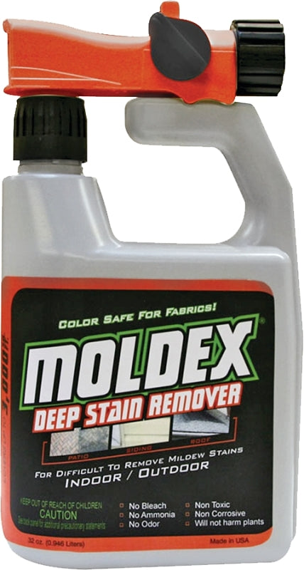MOLDEX Moldex 5330 Non-Bleach Outdoor Wash, 32 oz, Liquid, Mild, Opaque White