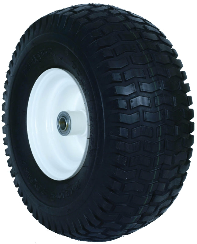 MARTIN WHEEL MARTIN Wheel 606DC-TR341I Garden Tractor Wheel, Pneumatic, Smooth, White