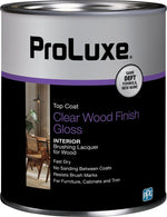 PROLUXE ProLuxe PLX010/04 Lacquer, Gloss, Liquid, Clear, 1 qt PAINT PROLUXE