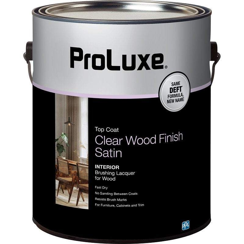 PROLUXE ProLuxe PLX017/01 Lacquer, Satin, Liquid, Clear, 1 gal