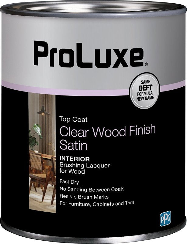 PROLUXE ProLuxe PLX017/04 Lacquer, Satin, Liquid, Clear, 1 qt