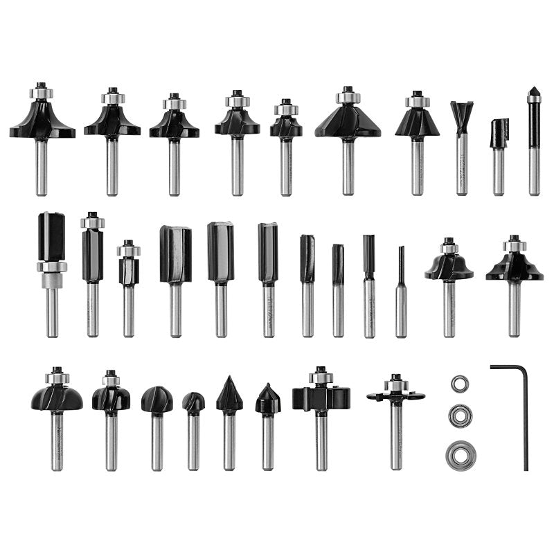 S-B POWER TOOL Bosch RBS030MBS Router Bit Set, 1/4 in Dia Shank TOOLS S-B POWER TOOL