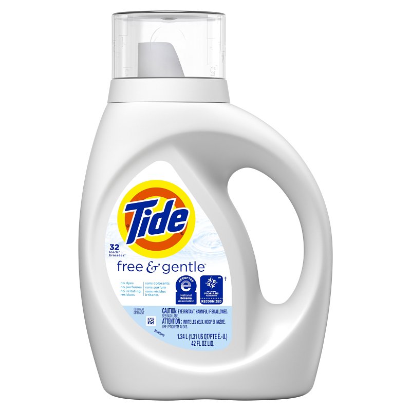 TIDE Tide 12147 Laundry Detergent, 42 oz Bottle, Liquid