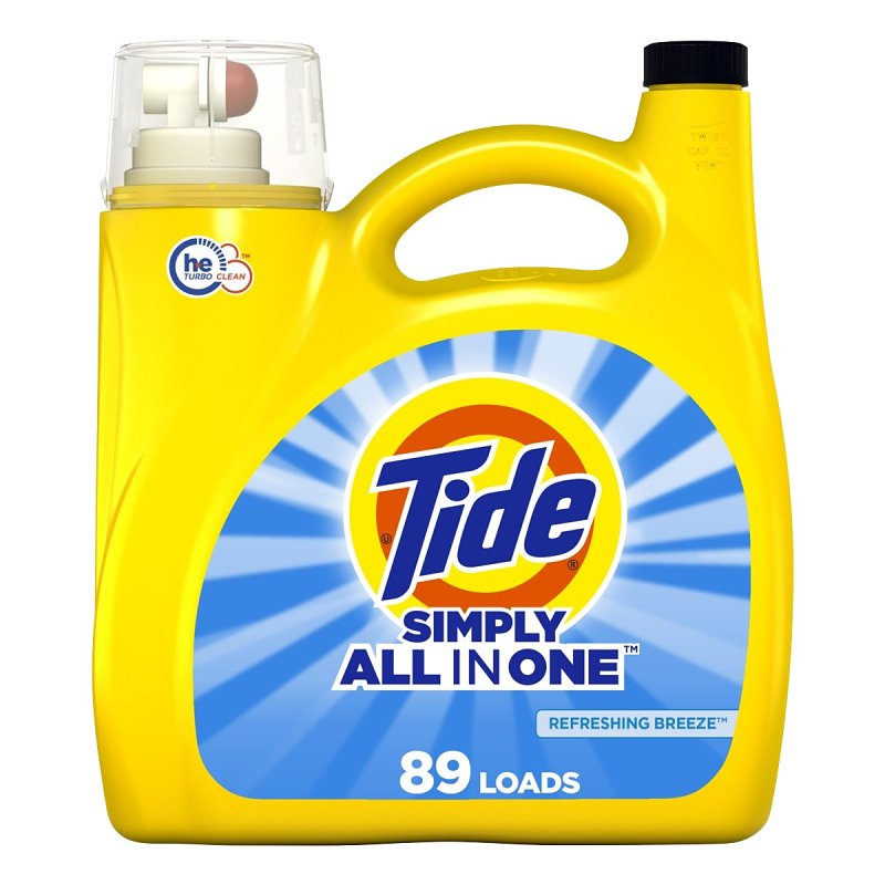 TIDE Tide 12078 Laundry Detergent, 117 fl-oz, Liquid, Simply Clean and Fresh