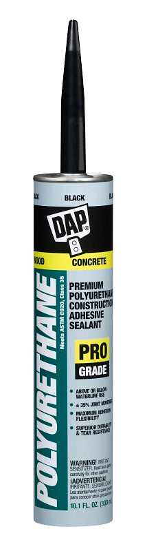DAP DAP 18816 Sealant, Black, 4 to 7 days Curing, 10.1 fl-oz Cartridge PAINT DAP