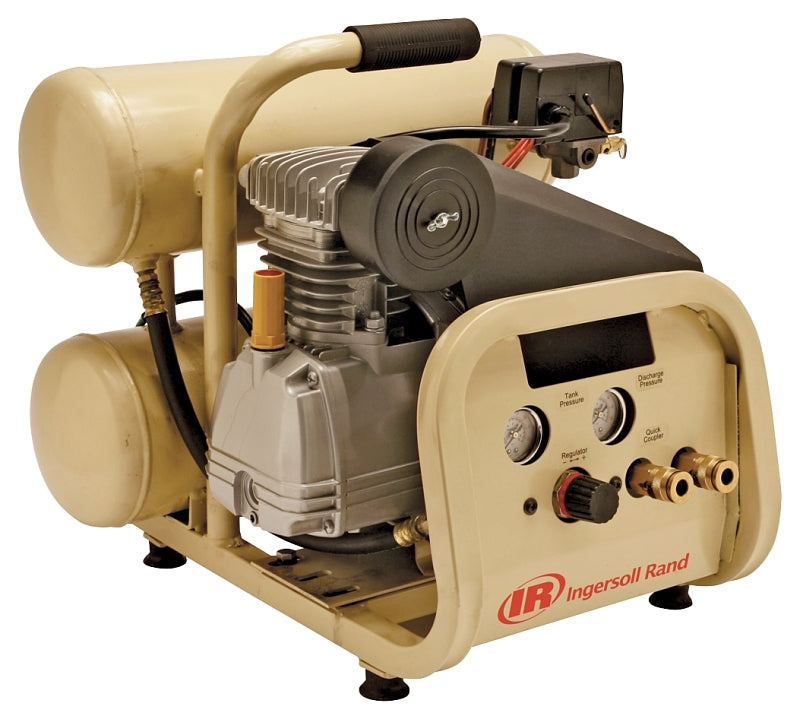 INGERSOLL-RAND Ingersoll Rand P1IU-A9 Air Compressor, Tool Only, 4 gal Tank, 2 hp, 120 V, 135 psi Pressure, 1 -Stage, 4 cfm Air TOOLS INGERSOLL-RAND