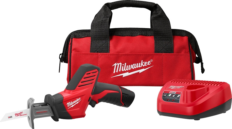 MILWAUKEE Milwaukee M12 HACKZALL 2420-21 Reciprocating Saw Kit, Battery Included, 12 V, 1.4 Ah, 1/2 in L Stroke, 0 to 3000 spm