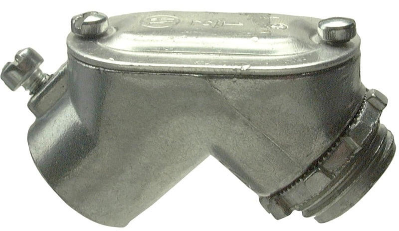 HALEX Halex 14307 EMT Set Screw Pull Elbow, 90 deg Angle, 3/4 in, Zinc ELECTRICAL HALEX