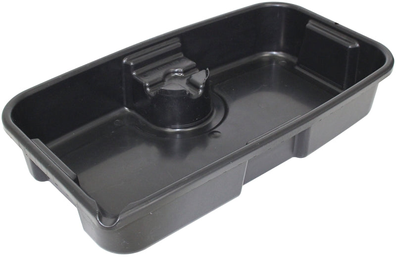 HOPKINS FloTool Super-Duty 05080 Oil Drain Pan, 11 qt Capacity, Rectangular, Plastic, Black AUTOMOTIVE HOPKINS