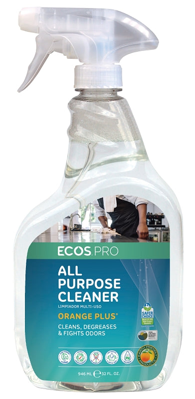 ECOS PROS Ecos Pro PL9706/6 Cleaner, 32 oz, Bottle, Liquid, Orange