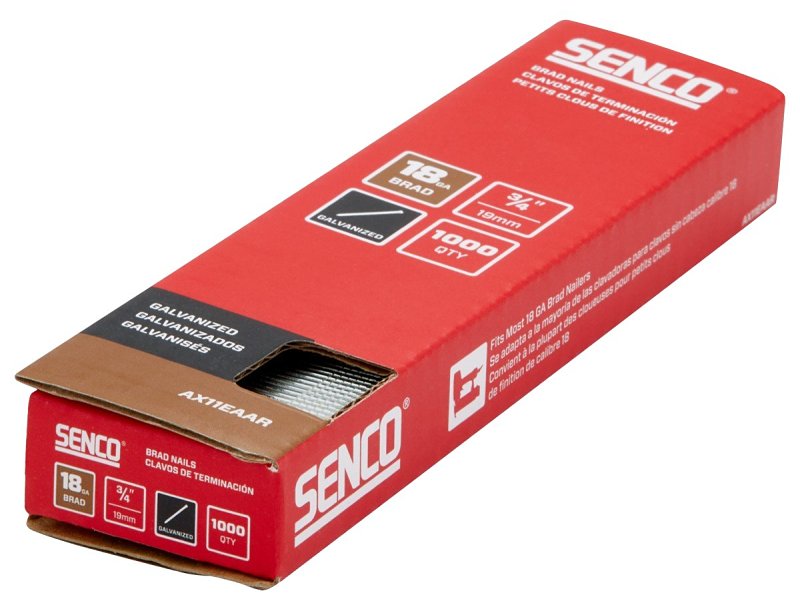 SENCO BRAD NAIL SMTH GALV 18GA 3/4IN