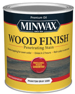 MINWAX Minwax Wood Finish 118620000 Wood Stain, Phantom Gray, Liquid, 1 qt