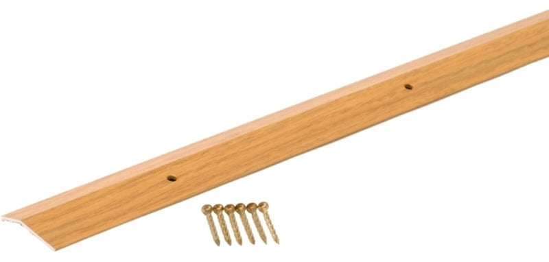 M-D M-D 40122 Carpet Trim, 72 in L, 1-3/8 in W, Aluminum, Oak