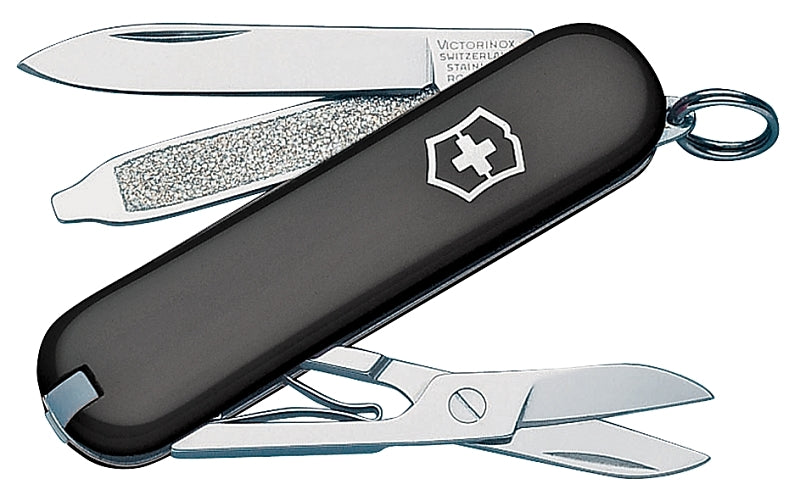 SWISS ARMY BRAND Victorinox 53003 Pocket Knife, 7-Function, Black Handle