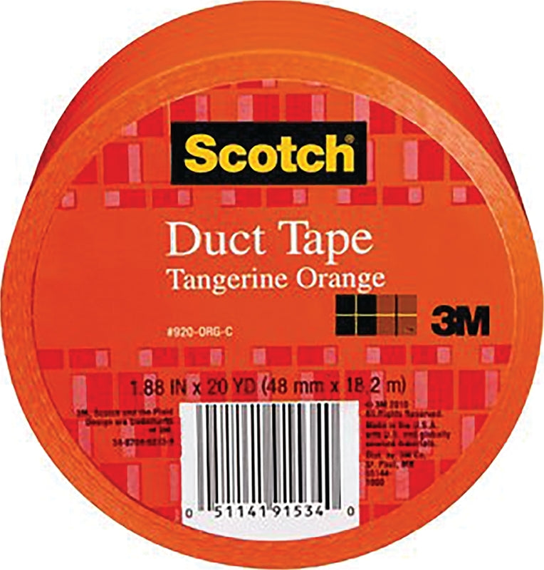 3M 3M 920-ORG-C Duct Tape, 20 yd L, 1.88 in W, Cloth Backing, Tangerine Orange PAINT 3M