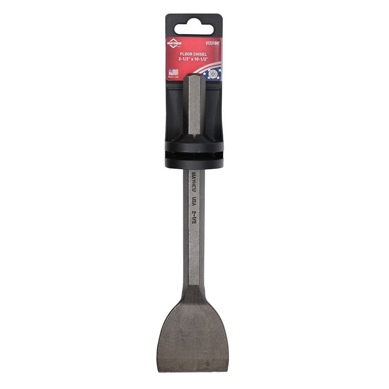 MAYHEW TOOLS Mayhew 12310HT Floor Chisel with Hand Tag, 2-1/2 in W Blade, 10-1/2 in OAL, Steel Blade, Hex Blade, Steel Handle TOOLS MAYHEW TOOLS