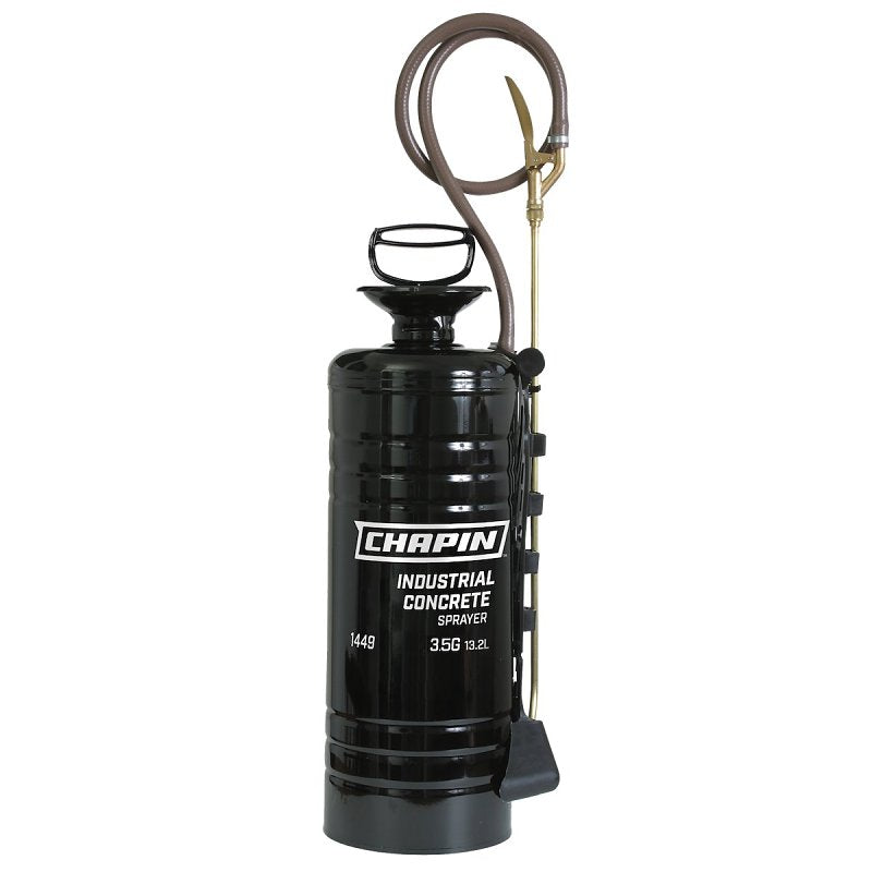 CHAPIN Chapin 1449 Compression Sprayer, 3.5 gal Tank, Steel Tank, 48 in L Hose, Black