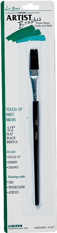 LINZER Linzer C9304#5 Artist Paint Brush, #5 Brush, 1/2 in L Trim, Wood Handle PAINT LINZER