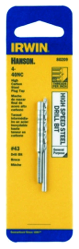 IRWIN Irwin Hanson 8129 Fractional Tap, 5/16-24 Thread, Plug Tap Thread, 4-Flute, HCS