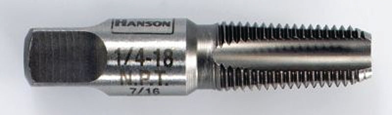 IRWIN Irwin 8202 Pipe Taper Tap, 1/8-27 Dia, Plug Tap Point, 4-Flute, HCS
