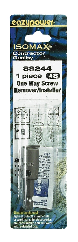 EAZYPOWER Eazypower 88244 1-Way Screw Remover, #8 Bolt/Screw, HSS TOOLS EAZYPOWER