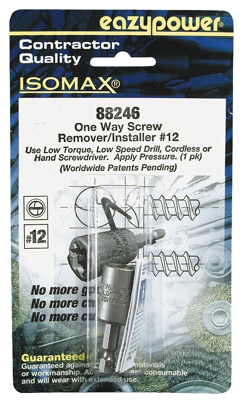 EAZYPOWER Eazypower 88246 1-Way Screw Remover, #12 Bolt/Screw, HSS TOOLS EAZYPOWER