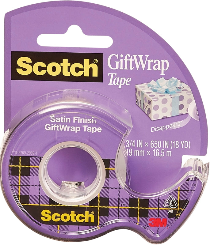 SCOTCH TAPE TRANSPARENT SAT 3/4X650IN