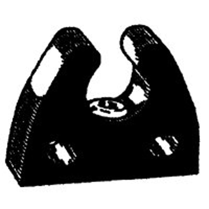 US HARDWARE US Hardware M-037C Pole Storage Clip, Rubber, Nickel APPLIANCES & ELECTRONICS US HARDWARE