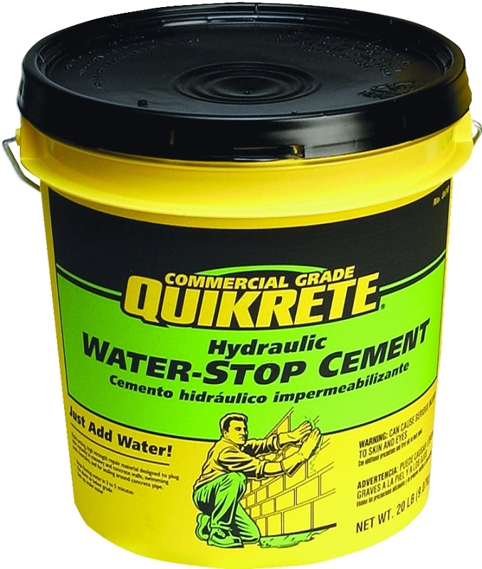 QUIKRETE Quikrete 1126-20 Hydraulic Cement, Gray, Solid, 20 lb Pail PAINT QUIKRETE