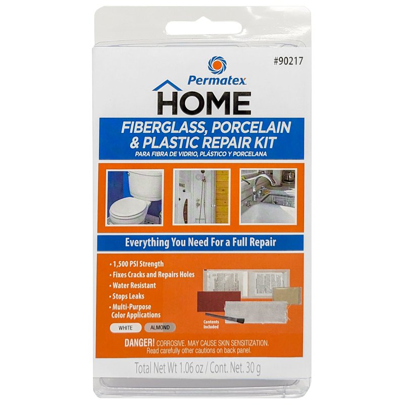 DEVCON Permatex 90217 Epoxy Resin Repair Kit, White, 1.06 oz