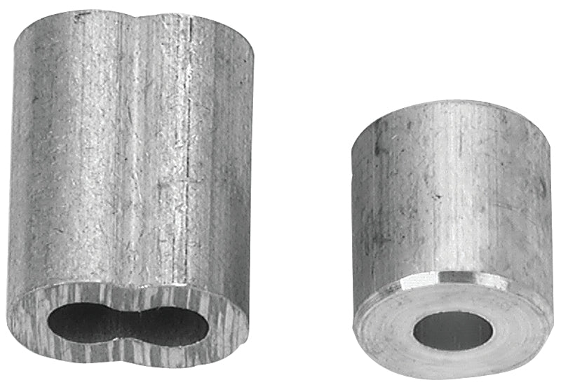 CAMPBELL CHAIN Campbell B7675414 Cable Ferrule and Stop Set, 3/32 in Dia Cable, Aluminum