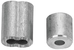 CAMPBELL CHAIN Campbell B7675424 Cable Ferrule and Stop Set, For: 1/8 in Rope, 1/8 in Dia Cable, 3 in L, Aluminum
